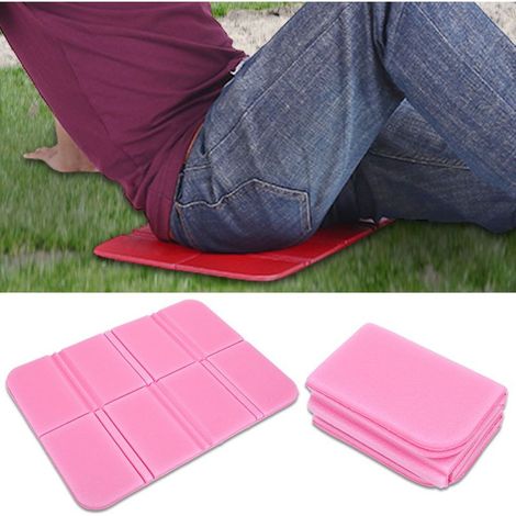 Coussin de siège pliant imperméable pour pique-nique et extérieur (Rose) (1/3)