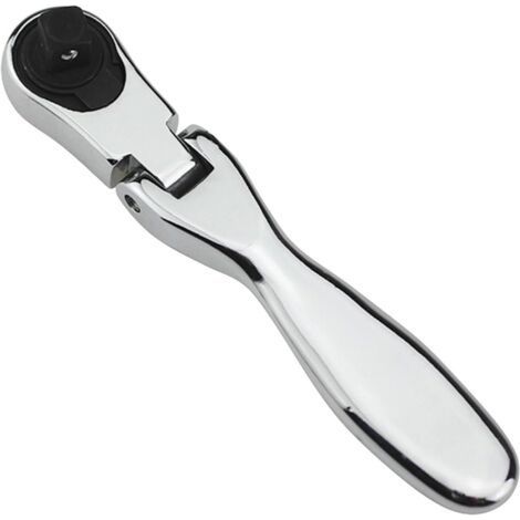Mini Clé à Cliquet avce Tête Flexible Clés à Douille Rapide 1/4\" clé à cliquet Réversible 72 dents Clé à Cliquet à Douille Double 2 en 1 Cliquet Tête Flexible Outils de Réparation (1/5)