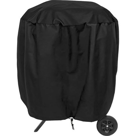 210D de plein air Housse pour barbecue 7691cm,Anti-poussière et étanche,Tissu Oxford noir (1/4)