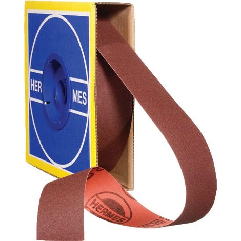 Hermes Abrasifs – Rouleau d'abrasif J-Flex 38mm x 25m – Grain oxyde d'aluminium pour métaux et plastiques – Flexibilité pour surfaces courbes