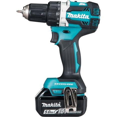 Makita DDF484RT3J drill Negro, Azul, Plata 2000 RPM 1,8 kg - Taladro eléctrico (2000 RPM, 1,3 cm, 3,8 cm, 54 Nm, 30 Nm, 2,5 m/s²) (1/2)