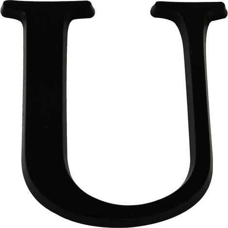 Lettre U Noire Hauteur 40mm - 4621531 (1/2)