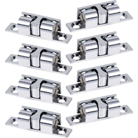 Lot de 8 Loquets à Rouleau Double Bille en inox (1/5)