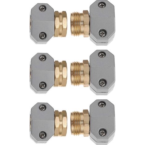 Kit de raccords pour tuyaux d'entretien, joint d'étanchéité, alliage d'aluminium durable, 3 jeux (1/5)
