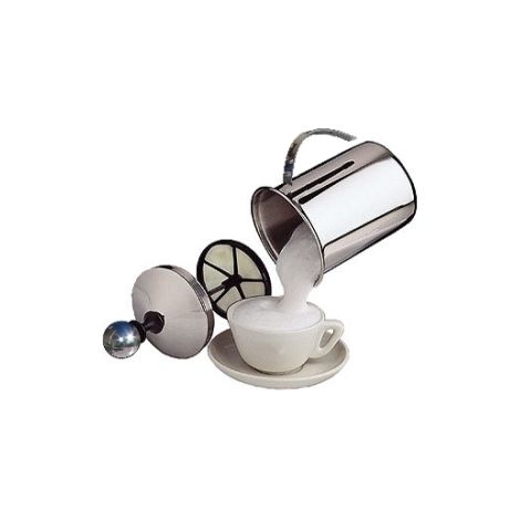 Lattiera/Tisaniera/Bollitore Cappuccino con monta crema in acciaio inox 1000ml