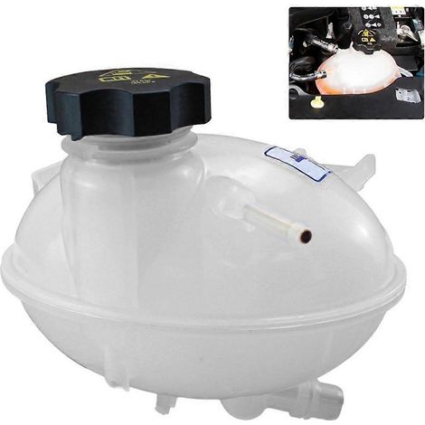 68289857AA 68327756AA 53331946 Réservoir de liquide de refroidissement, vase d'expansion de radiateur avec bouchon, compatible avec JEEP Compass et Ford RENEGADE (1/5)