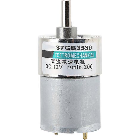 12V Gleichstrom-Getriebemotor XD-37GB3530, Kupfer, Mini-Hochdrehmomentmotor für Mikromaschinen, 200 U/min, hohes Drehmoment, robust und kompakt. (1/5)