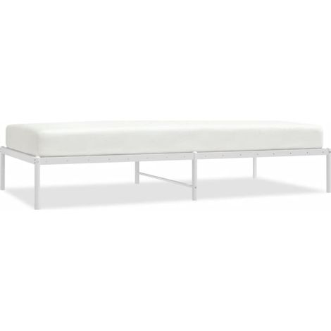 Maison Exclusive - Bettgestell Metall Weiß 100x200 cm