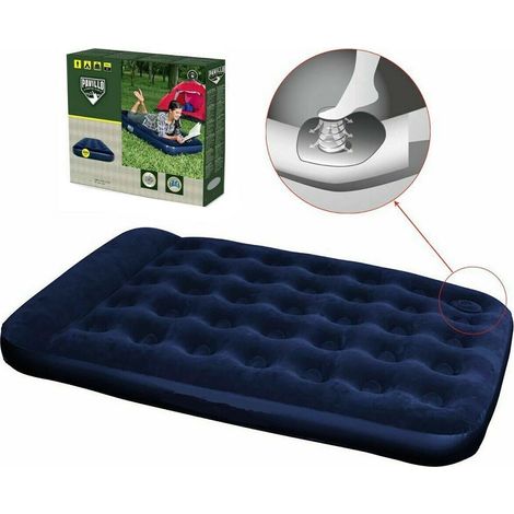 Trade Shop - Aufblasbare Matratze Matratze Campingplatz Strand 1/2 Square 191x137x22cm -