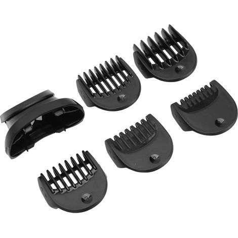 Tête de tondeuse à barbe pour rasoir électrique, 5 peignes de guidage inclus, lame de rechange compatible pour adultes et enfants (1/5)