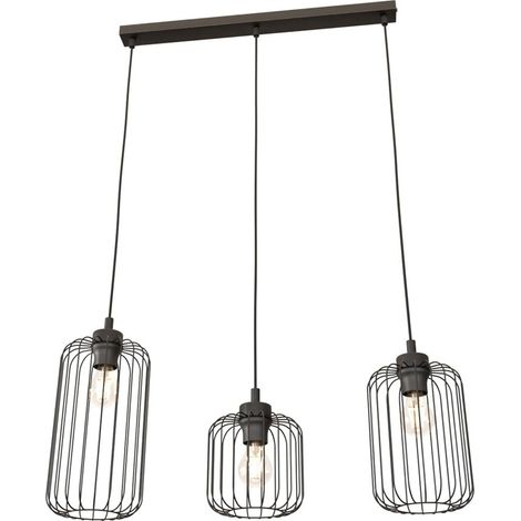 Lampada a sospensione Vander in acciaio nero opaco (1/5)