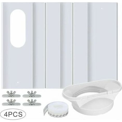 Tragbares Klimaanlagen-Lüftungsset mit Universalanschluss, verstellbarer, verstärkter PVC-Platte, Fensterlüftungsset, 43 cm – 16 cm, 13/15-Universalanschluss (1/5)
