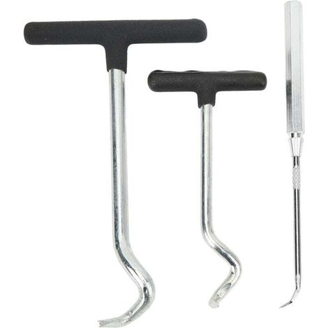 Extracteur de Joints Toriques 3 Pièces Poignée Souple Acier Outil Extraction Huile Moteur Voiture SUV Camion (1/4)