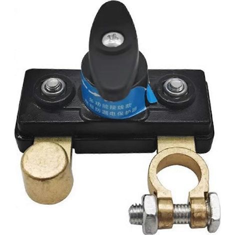 Interrupteur coupe-batterie universel 12V/24V pour batterie de voiture. avec protection anti-fuite. (1/5)