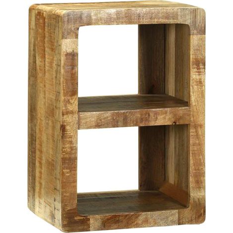 TV-Schränk mit Regal Braun 36 x 30 x 54 cm Massivholz Mango