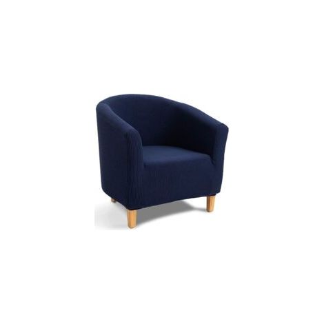 Sofabezug, Badewannenstuhlbezug, einziehbar, Jacquard-Sofabezug in Schatzblau - Crezuo