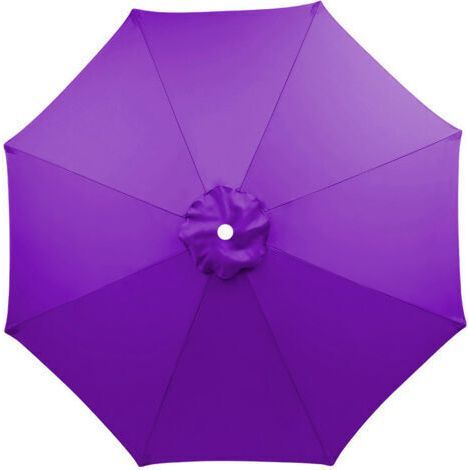 Housse de rechange pour parasol, 8 baleines, 3 m, imperméable, anti-UV, tissu de rechange, Violet (1/5)