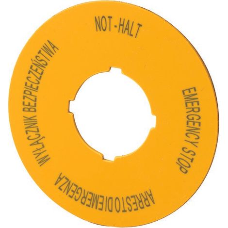 Targhetta descrittiva M22-XBK15 d=60mm