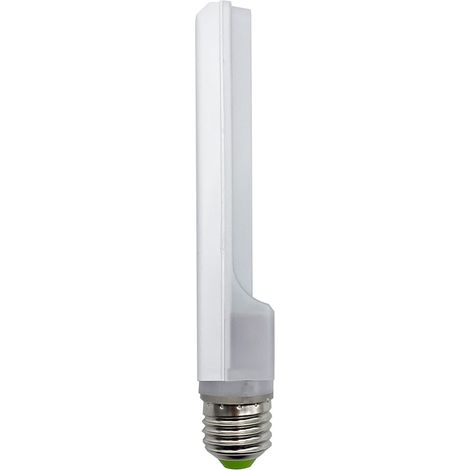 LAMPADINA A LED PL9 ATTACCO GROSSO E27 9W UN LATO ILLUMINANTE SILAMPLuce Calda 3000k (1/4)