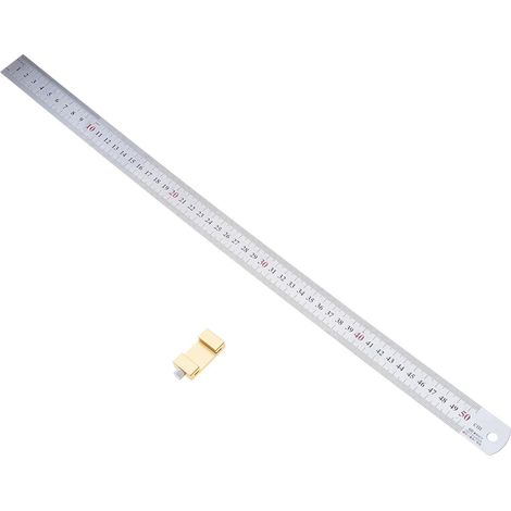 Règle de menuiserie en aluminium avec bloc positionnement. Outil (1/5)