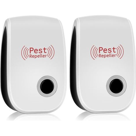 Milben Stecker Pro - bug shield 2025 Testsieger, milben entfernen in 5 sekunden Ultraschall gegen Mäuse vertreiben Moskito, Kakerlaken, Spinnen und Fliegen (Weiß2PCS) (1/5)