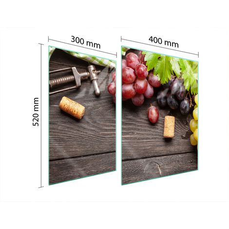 PIASTRA PROTETTIVA IN VETRO PER FORNELLO 70x52 FRUTTA (1/5)