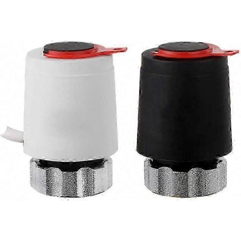 Actionneur thermostatique électrique 230V pour plancher chauffant, 1 pièce, régulateur de débit pour système de chauffage au sol, tête thermique motorisée, compatible collecteur. (1/5)