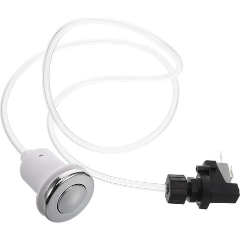 Interrupteur à Bouton Pneumatique pour Spa et Broyeur de Déchets Alimentaires, Contrôle Simple Marche/arrêt, Construction Robuste en Plastique et Métal, Usage Domestique (1/5)