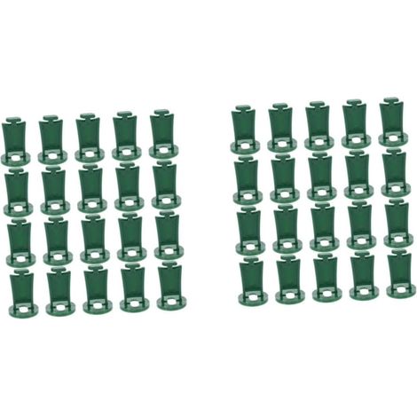 2 Ensembles Clip De Fixation Pour Mâts De Voile D'ombrage Crochet Pour Plantes De Usine Kit Jardinage Kit De Jardinage Cintre À Effet De Pp Green 50 Pièces 2 (1/5)