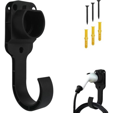 Ladekabelhalterung Kabelhalter für Elektroautos Geeignet für Typ-2-Ladekabel Universelle Ladekabelhalterung Wandhalterung Wandladegeräthalterung 27 (1/5)