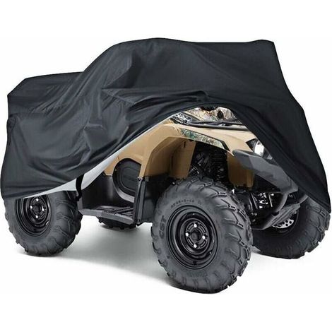 Telo copri-ATV impermeabile in tessuto Oxford 210D, nero, taglia XXXL (1/4)