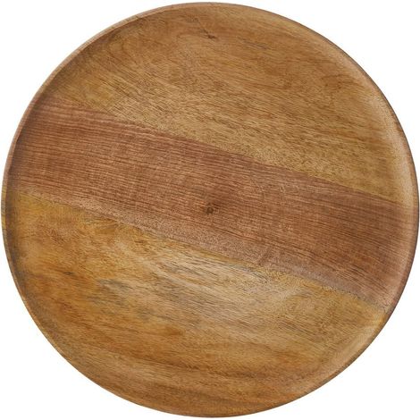 Assiette Décorative Ronde Marron - Plat de Présentation et de Service - Ø 40 cm - PANGIVO (1/2)