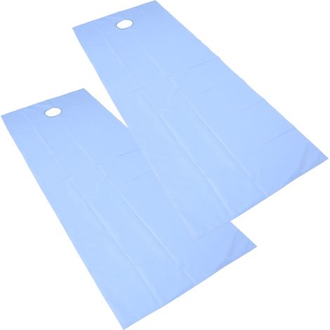 Lot de 2 housses de table de massage SPA respirantes, résistantes à l'huile et imperméables, pour salon de beauté (bleu). (1/5)