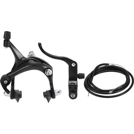 Kit de frein de vélo Fixie avant/arrière jeu de frein de croiseur de route Kit de frein à étrier de vélo jeu de frein à traction latérale (1/5)