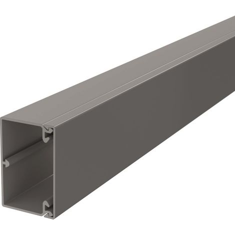 OBO Bettermann Canal de pared y techo con perforación en la base 40x60x2000 cloruro de polivinilo gris piedra RAL 7030, 6025633