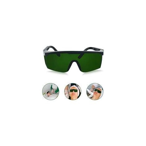 Lunettes de protection - Monture noire, verres vert foncé (1/5)