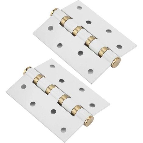 Charnière de porte en acier inoxydable. 4 pouces. 3mm. à feuilles mobiles. silencieux. tampon. roulement muet pour portes en bois (1/4)