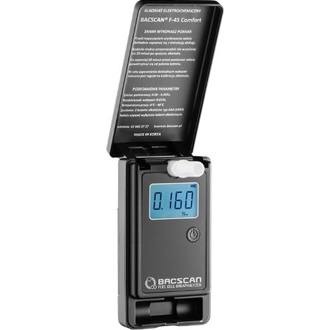 BACscan F-45 Comfort alcooltest elettronico nero preciso (1/5)