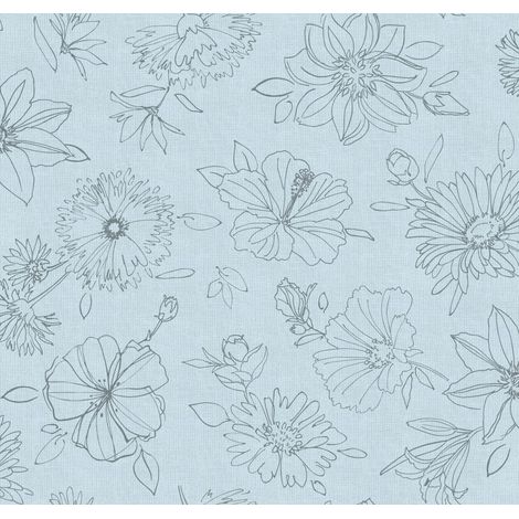 d-c-table® Tischdecke Manhattan Palmas 150 x 250 cm, grau Tischdecke