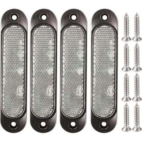 4pcs Blanc 12V-24V Marqueur Latéral Avant 27 LED Remorque Camion, Marqueur LED Arrière Remorque Parking Clignotants pour Camion, Bus, Bateau, RV, Camions, SUV, UTV-DOU