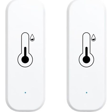 WiFi Thermometer Hygrometer (Set of 2) - Wireless Sensors Smartphone Alarms for Remote Monitoring