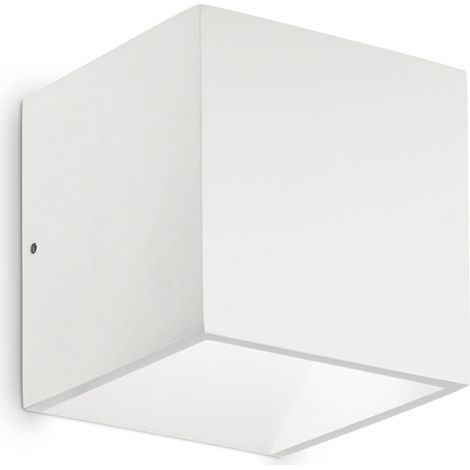 Applique Moderna Rubik Alluminio Bianco Led 8,5W 4000K Luce Naturale (1/2)