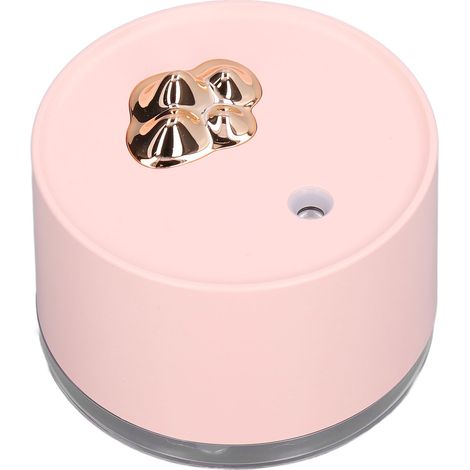 Humidificateur d'air USB portable 300ml avec veilleuse colorée pour bureau, voiture et chambre, rose (1/5)