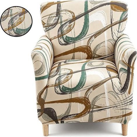 Funda para silla, Funda elástica para silla, Funda extraíble para silla, Funda para sillones de banquete/lectura, sillas de comedor (1/5)