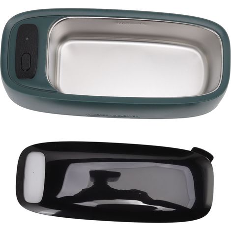 Nettoyeur à ultrasons portable compact de 400 ml pour bijoux, lunettes et montres. Prise UE 100-240 V. (1/5)