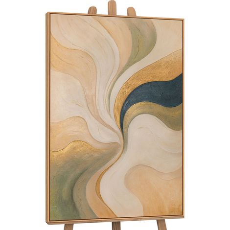 Gemälde Echo des Windes Rahmen Eichefarben 120x80 cm (1/5)
