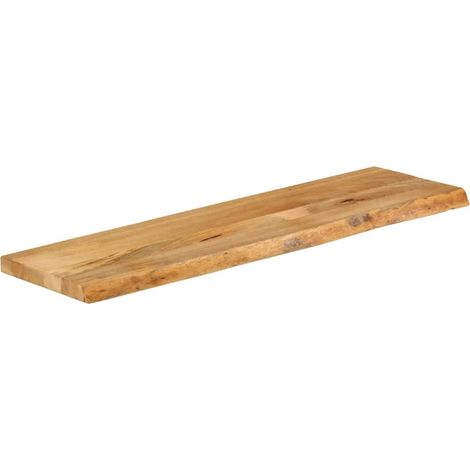 Dessus de table  Dessus de bureau  Plateau de table à bord vivant 110x40x3,8cm bois massif manguier