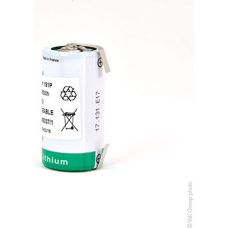 Saft - Pile lithium LSH14-CNR C 3.6V 5.8Ah T2 (1/3)