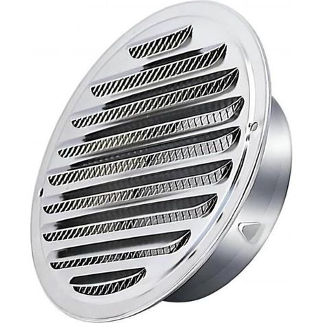 Acier Inoxydable Rond Grille de Ventilation de Tuyau D'échappement 150mm, Capot de Sortie D'air, Grille D'évacuation D'air Ronde, Hotte de Désenfumage Avec Moustiquaire (1/5)