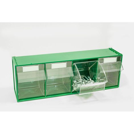 Vipa CASSETTIERA COMPONIBILE FOX 104 VERDE 4 cassetti mm. 600x177x206 h
